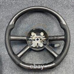 Custom Carbon Fiber Napa Leather Steering Wheel For Jeep Wrangler 2008-2011