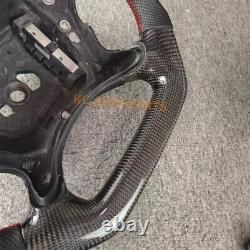 Custom Carbon Fiber Perforated Leather Steering Wheel For Mercedes-Benz E320 E55