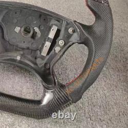 Custom Carbon Fiber Perforated Leather Steering Wheel For Mercedes-Benz E320 E55