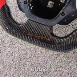 Custom Carbon fiber red line Leather Steering Wheel for 2014-2019 Corvette C7