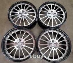 Custom Forged Wheels Rims 19 inch Staggered 5X112 Carbon Fiber Lip Mercedes CLS