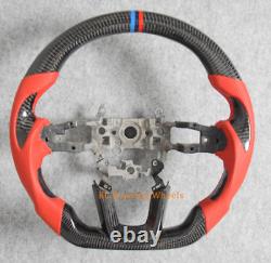Custom Real Carbon Fiber Perforated Leather Steering Wheel For Civic 11th GEN