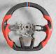 Custom Real Carbon Fiber Perforated Leather Steering Wheel For Civic 11th GEN