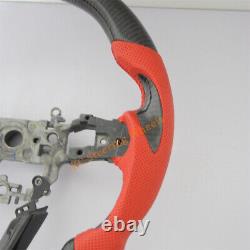 Custom Real Carbon Fiber Perforated Leather Steering Wheel For Civic 11th GEN