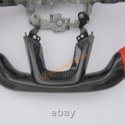 Custom Real Carbon Fiber Perforated Leather Steering Wheel For Civic 11th GEN