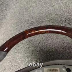 Custom Walnut Wood Leather Steering Wheel For Mercedes-Benz E300 E350 E400 E500