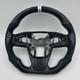 Customized Black Carbon Fiber White stitch Steering Wheel for 2019 Honda CRV