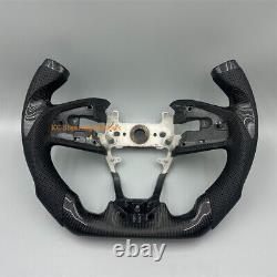 Customized Carbon Fiber black leather Steering Wheel for 2016-2021 HONDA CIVIC