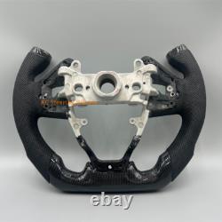 Customized Carbon Fiber black leather Steering Wheel for 2016-2021 HONDA CIVIC