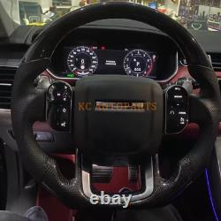 Customized For 2014-2021 Range Rover Sport L494 Real Carbon Fiber Steering Wheel