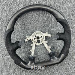 Customized Real CARBON FIBER Leather Steering Wheel Fit Corvette C5 Z06 97-04