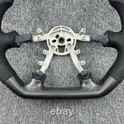 Customized Real CARBON FIBER Leather Steering Wheel Fit Corvette C5 Z06 97-04