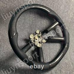 Customized Real Carbon Fiber Leather Steering Wheel for Jeep Wrangler 2008-2011