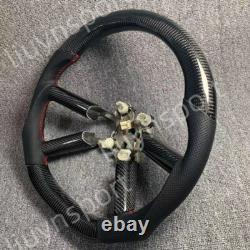 Customized Real Carbon Fiber Leather Steering Wheel for Jeep Wrangler 2008-2011