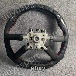 Customized Real Carbon Fiber Leather Steering Wheel for Jeep Wrangler 2008-2011
