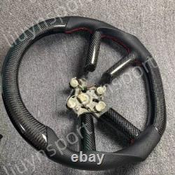 Customized Real Carbon Fiber Leather Steering Wheel for Jeep Wrangler 2008-2011