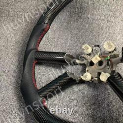 Customized Real Carbon Fiber Leather Steering Wheel for Jeep Wrangler 2008-2011
