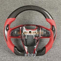 Customized for 2016-2021 HONDA CIVIC TYPE-R FK8 Real Carbon Fiber Steering Wheel