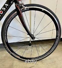 De Rosa King 52cm Carbon Bike Campagnolo Record New Campy Wheels ++++ Upgrades