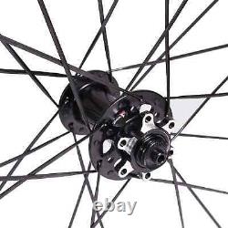 Disc Brake Carbon Fiber Road Bike Wheels 6025mm 6 Bolt Clincher Tubular