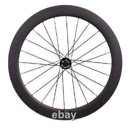 Disc Brake Carbon Fiber Road Bike Wheels 6025mm 6 Bolt Clincher Tubular