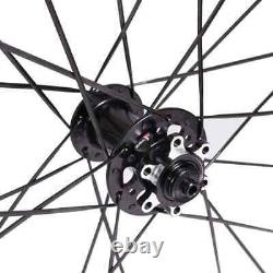 Disc Brake Carbon Fiber Road Bike Wheels 6025mm 6 Bolt Clincher Tubular