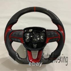 Dodge Charger Challenger Scat SRT GT Carbon Fiber Custom Steering Wheel 2015+