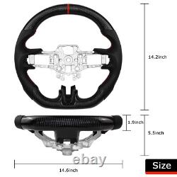 Dry Carbon Fiber Steering Wheel For Ford Mustang GT EcoBoost 2015 2017