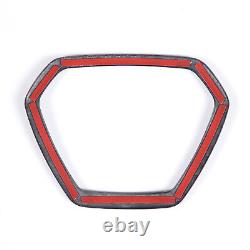 Dry Carbon Fiber Steering Wheel Logo Cover Trim Set For Lamborghini Urus 18-25