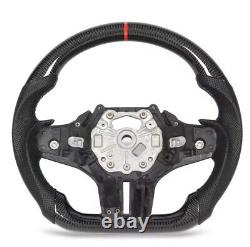 Dry Carbon Fiber Steering Wheel Perforated Leather for Charger