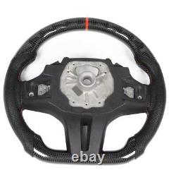 Dry Carbon Fiber Steering Wheel Perforated Leather for Charger