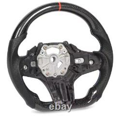 Dry Carbon Fiber Steering Wheel Perforated Leather for Charger