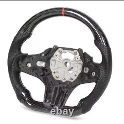 Dry Carbon Fiber Steering Wheel Perforated Leather for Charger