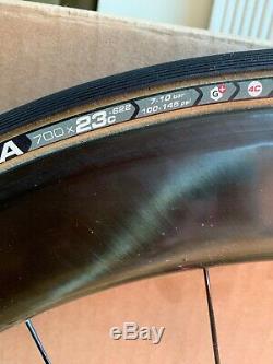 ENVE CARBON FIBER CLINCHER RACE WHEELS WithSES 6.7 Red Chris King Hubs RIM BRAKE