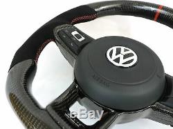 EZT Carbon Fiber-Alcantara Steering Wheel (VW MK7)