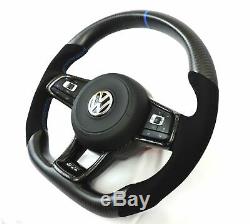 EZT Carbon Fiber-Alcantara Steering Wheel (VW MK7)