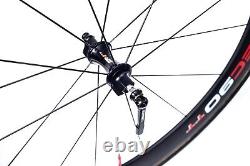 Easton EC90 TT 11 Speed Carbon Tubular Wheelset 700c QR Rim Road Bike Triathlon