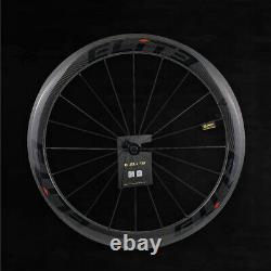 Elite ENT 60mm Carbon Wheels Road Bike Clincher Bicycle Wheelset 700C Racing