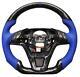 FORGED CARBON FIBER STEERING WHEEL FOR HONDA CRV 06-10 YEARS WithBUTTONS/BLUE