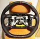 FORGED CARBON FIBER Steering Wheel FOR FORD F150 F250 XLT 92-96 WHITE RING