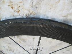 FOR REPAIR Lightweight Meilenstein 16Spoke FRONT Tubular Carbon Wheel 497g 53mm