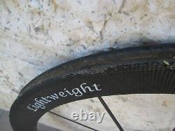 FOR REPAIR Lightweight Meilenstein 16Spoke FRONT Tubular Carbon Wheel 497g 53mm