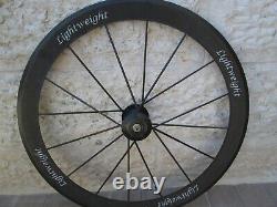 FOR REPAIR Lightweight Meilenstein 16Spoke FRONT Tubular Carbon Wheel 497g 53mm