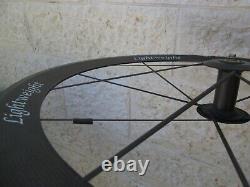 FOR REPAIR Lightweight Meilenstein 16Spoke FRONT Tubular Carbon Wheel 497g 53mm