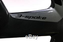 FSA Vision Metron 3 Spoke Carbon Fiber Track Bike Rear Wheel Tubular 700 NEW