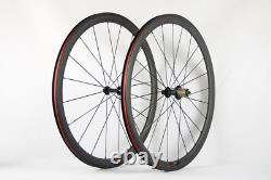 Factory Sales 700C 38mm Clincher R13 Carbon Wheelset Road Bike Wheels Road Bike