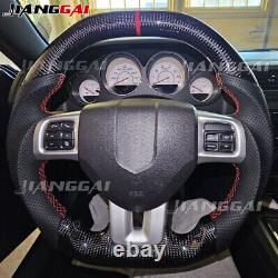 Fit 2011-2014 Dodge Charger Challenger Durango Carbon Fiber Steering Wheel