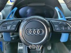 Fit Audi S-Line Carbon Fiber Steering Wheel Cover A3 A4 A5 TT TTS TTRS R8