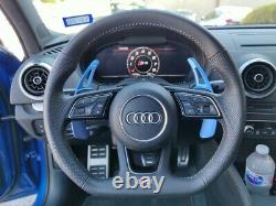 Fit Audi S-Line Carbon Fiber Steering Wheel Cover A3 A4 A5 TT TTS TTRS R8