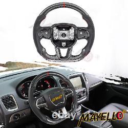 Fit Dodge Charger Hellcat Jeep Grand Cherokee SRT Carbon Fiber Steering Wheel